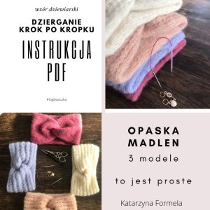 Opaska z alpaki i jedwabiu