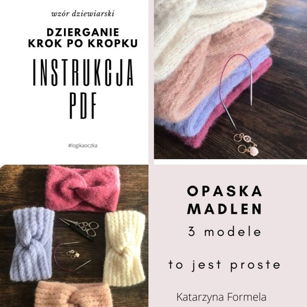 Opaska z alpaki i jedwabiu